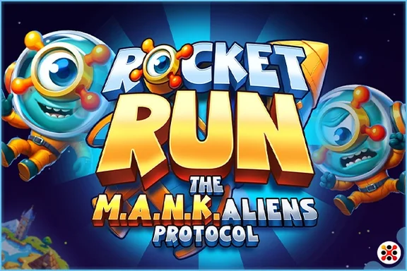 Rocketrun The Mankaliens Protocol — capa do slot