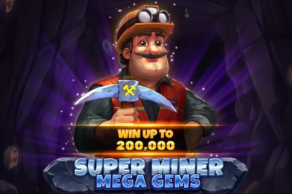 Super Miner Mega Gems — capa do slot